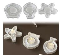 Stampo in silicone per candela, stampo in silicone per conchiglia, stella marina, pesce in silicone 3D, supporto per candele, stampi in resina epossidica, stampi in gesso per colata, portacandele in
