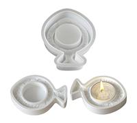 Stampo in silicone per candela, stampo in silicone per conchiglia, stella marina, pesce, stampo in silicone 3D, portacandele in resina epossidica, stampi in gesso per colata, portacandele in silicone