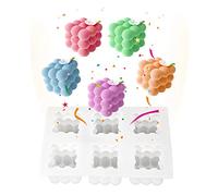 Stampo in Silicone per Candele 6 Cavità Stampi per Candele a Bolla 3D Cubo a Bolle Stampo da Forno per Torte Bolle Mousse di Cheesecake Torta di Gelatina