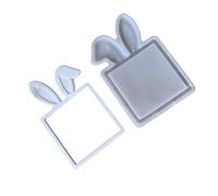 Stampo in silicone per candele a forma di coniglio pasquale, materiali resistenti al calore, per regali fatti a mano, sapone, cioccolato, artigianato, fai da te, stampo in silicone a forma di coniglio