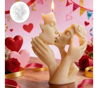 Stampo in silicone per candele a forma di coppia che si bacia - simboleggia amore e impegno eterni - riutilizzabile e facile da smontare, adatto per realizzare candele/saponi/artigianato in resina - r