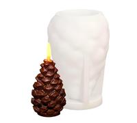 Stampo in silicone per candele, a forma di ghianda a forma di , per resina epossidica, gesso con funzione multiuso, stampo natalizio per torte, dessert, , sapone, per uso alimentare, per