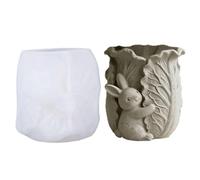 Stampo in silicone per candele, coniglio pasquale, abbracci, stampo in silicone per verdure, fai da te, per casa, fattoria, vacanze, festa primaverile, barattolo di caramelle, vaso di fiori