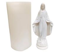 Stampo in silicone per candele della Madonna Madre di Dio divina con stampo in silicone alimentare facile da demolire