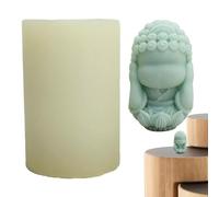 - Stampo in silicone per candele di buddha, stampo in silicone riciclabile, candela di cera di soia durevole a forma di "Don't Listen Talk or Look".