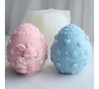 Stampo in silicone per candele di uova e Pasqua 3D, per creare cioccolato, regali di Pasqua