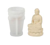 Stampo in silicone per candele fai da te a forma Amitabha Elementi cinesi Stampo in resina per decorazione candele fatte a mano