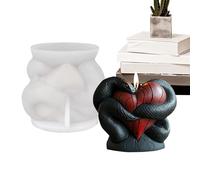 Stampo in silicone per candele - Forma decorativa festiva - Facile rimozione non adesiva strumento per la produzione di sapone accessori per progetti creativi e pasta da modellare