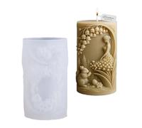Stampo in silicone per candele intagliate da fanciulla, resistente calore per uso alimentare, per realizzare stampi per in resina cioccolato e sapone