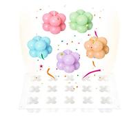 Stampo in Silicone per Candele Stampi per candele a bolla 3D Cubo a Bolle Stampo da Forno per torte bolle mousse di cheesecake torta di gelatina budino