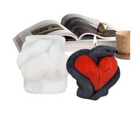 Stampo in silicone per candele, stampo decorativo per candele festive, strumento non adesivo a rilascio facile per forniture per la produzione di sapone e progetti artigianali