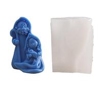 Stampo in silicone per candele, statuetta della natività religiosa, stampo in gesso epossidico per artigianato fai da te decorazioni per la casa