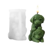 Stampo in silicone per cani 3D - Stampo per candele per cuccioli, stampo per stampaggio in resina per cuccioli impilabili, per candele | stampo per cubetti di ghiaccio in resina e gypse |