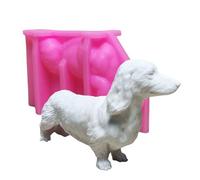 Stampo in silicone per cani viennese per statuette fatte a mano e candele profumate