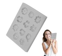 Stampo in silicone per caramelle, cioccolatini in silicone | Stampo in silicone per dolci mini fiori in silicone | Stampo in silicone antiaderente durevole per cioccolato, orsetti gommosi, caramelle
