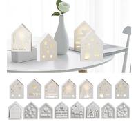 Stampo in silicone per case, set di 8 stampi in silicone per mini case, stampo in silicone per case con cuori, forma per candelieri in casa, forme in silicone per fai da te, candelieri in casa per il