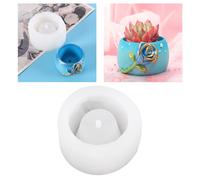 Stampo in silicone per cemento di cristallo che produce vaso di fiori per piante