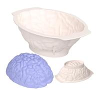 Stampo in silicone per cervello umano | Stampo creativo per torta di Halloween | Stampo creativo in silicone a forma di cervello per Halloween - Decorazione per torte, utensili da forno per cubetti di