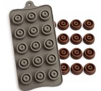 Stampo in Silicone per Cioccolatini 3D - Stampo da Forno e Frigo - Versatile per Dolci, Ghiaccio, Candele, Caramelle, Gelatina, Lecca Lecca- Formine Antiaderenti (MINI BUNDT)
