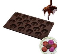 Stampo in silicone per cioccolato, 18 griglie per cioccolatini, per realizzare cialde | Utensili da forno riutilizzabili per biscotti, gelatina, stampo multifunzione per dolci a forma di emisfero