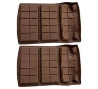 Stampo in silicone per cioccolato, 2 stampi per cioccolatini in silicone, grandi stampi per barrette riempite, 10 bottoni a pressione