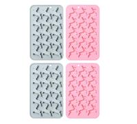 Stampo In Silicone Per Cioccolato 4Pcs Elk Forma Silicone Strumenti Di Cottura Dessert Torta Biscotto Budino Stampo Blu Rosa