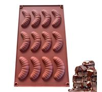 Stampo in silicone per cioccolato, a forma di bruco, durevole, antiaderente, in silicone per cavità sicura, morbido, creativo, per cioccolato, burro caram