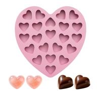 Stampo in silicone per cioccolato, facile da sciogliere, riutilizzabili, a forma di cuore, per dolci, muffin, fondente, sapone, candela, San , festa della mamma, cottura a casa