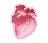 Stampo in silicone per cioccolato, forma a cuore fedele ai dettagli, per calcestruzzo e gesso, per feste di Halloween, antiaderenti, strumento fai da te per sapone e argilla