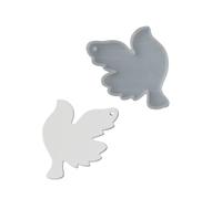 Stampo in silicone per ciondoli a forma di colombe della pace, stampi in resina antiaderente per la cottura domestica e progetti fatti a mano in resina