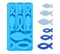 Stampo in silicone per comunione con pesce, comunione e cresima, in resina epossidica, per battesimo, comunione, cresima, decorazione per cioccolato, torte, budino, sapone, gesso