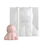 Stampo In Silicone Per Coniglio - Forniture Per Il Ringraziamento Con Sfaccettature Geometriche In Silicone 3D, Stampo A Forma Di Coniglio Per Le Vacanze | Feste Uffici Casa Camera Scrivania Desktop N