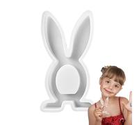 Stampo in silicone per coniglio, stampo per candele per coniglio pasquale | Stampo per cioccolato del festival, ornamentali in gesso per coniglio pasqua, in argilla di cemento per