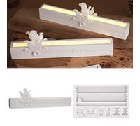 Stampo in silicone per corona dell'Avvento, 1-25 WISIRENT, stampi in silicone, corona dell'Avvento, forma di Babbo Natale, in silicone, per calendario dell'Avvento, conti alla rovescia