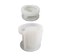 Stampo in silicone per creare castelli a tema Tealight Holder Stampi in silicone Texture per la lavorazione della muffa