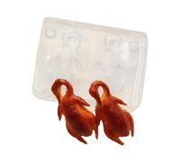 Stampo in silicone per creare piccole anatre modelli adatti per orecchini, ciondoli, portachiavi, gioielli, utensili in miniatura per alimenti