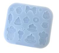 Stampo in silicone per creazione gioielli per ciondoli per torte gelato Materiali per uso alimentare Stampo per ciondoli per dessert dal design pulito e veloce