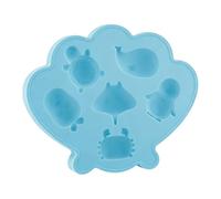 Stampo in silicone per cubetti di ghiaccio a forma di animali marini, per feste divertenti e bambini, con 6 disegni unici di creature marine, balena e gamberetti