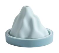 Stampo in Silicone per Cubetti di Ghiaccio Montagna, Blu | Coperchio, Facile da Pulire, per Cucina e Feste, Design Creativo per Cubetti Sagomati