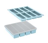 Stampo in silicone per cubetti di ghiaccio multifunzione in silicone, forma rettangolare, per cubetti di ghiaccio, per muffe, facile da rilasciare