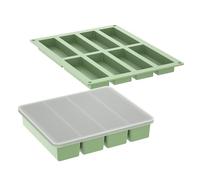Stampo in silicone per cubetti di ghiaccio multifunzione in silicone, forma rettangolare, per cubetti di ghiaccio, per muffe, facile da rilasciare