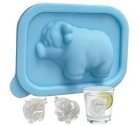 Stampo in silicone per cubetti di ghiaccio | Vassoio 3D riutilizzabile a forma di Highland Cattle - Attrezzatura da cucina divertente e originale,per whisky, cocktail, vino, succo, bourbon, cucina, fe