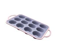 Stampo in silicone per cupcake, 12 pirottini per muffin con rivestimento antiaderente, per biscotti, muffin in silicone, per cuocere torte, formaggi, uova, pane, torte in cucina con forno o