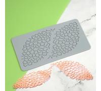 Stampo in silicone per decorare torte a forma di foglia e fiore, con svuotamento e merletto, stampo per torte in silicone per fondente, ideale per decorare torte nuziali e da forno (forma di pesce)