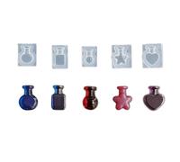 Stampo in silicone per decorazione di torte per bottiglie in miniatura in resina colata artigianale gioielli fascino staccabile riutilizzabile regali creativi per gli amanti del mestiere
