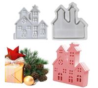 Stampo In Silicone Per Decorazione Natalizia Non -scali Riutilizzabile - 1 Paio Di Per Argilla Di Argilla In In Gesso Epossidico - Artigianali Creative Per Le Vacanze In Ufficio Da C
