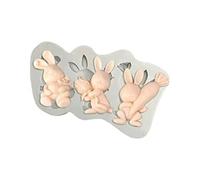 Stampo in silicone per decorazioni pasquali, decorazione per torte al cioccolato, sapone fatto a mano, facile da pulire