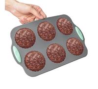 Stampo In Silicone Per Dolci E Torte,Teglia Per Muffin Antiaderente Da 6 Con Design A Fiori,Forma per Dolci - Per Preparare Uova Pane Biscotti Cibi Festivi Sapone Cioccolato Natalizio