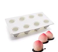 Stampo in silicone per dolci, stampo in silicone per torte da forno, stampo per pasta di zucchero, forma di frutta, caramelle di zucchero, gelatina, stampo da forno per cioccolatini (Peach K