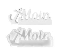 Stampo in silicone per fai da te, riutilizzabile, facilmente rimovibile | Meeresthema - Stampo decorativo in silicone con lettere per bambini, adulti, principianti ed esperti, a casa e in D